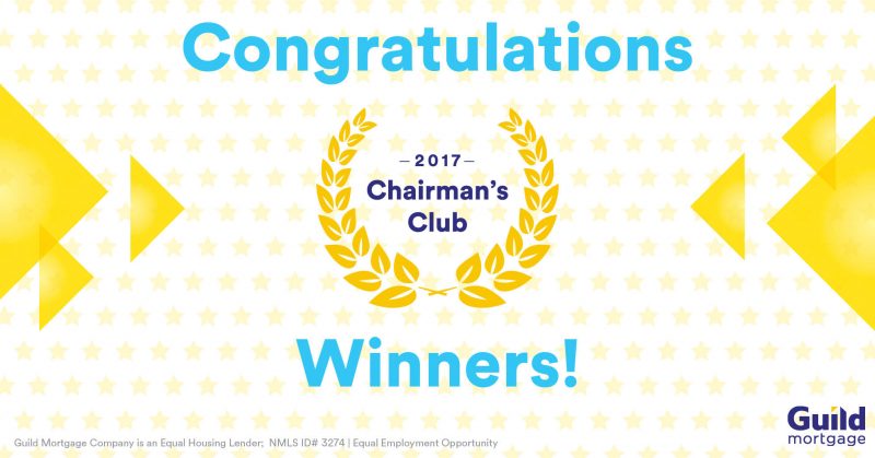 Chairman Club winners