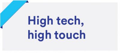 High Tech, High Touch blog header